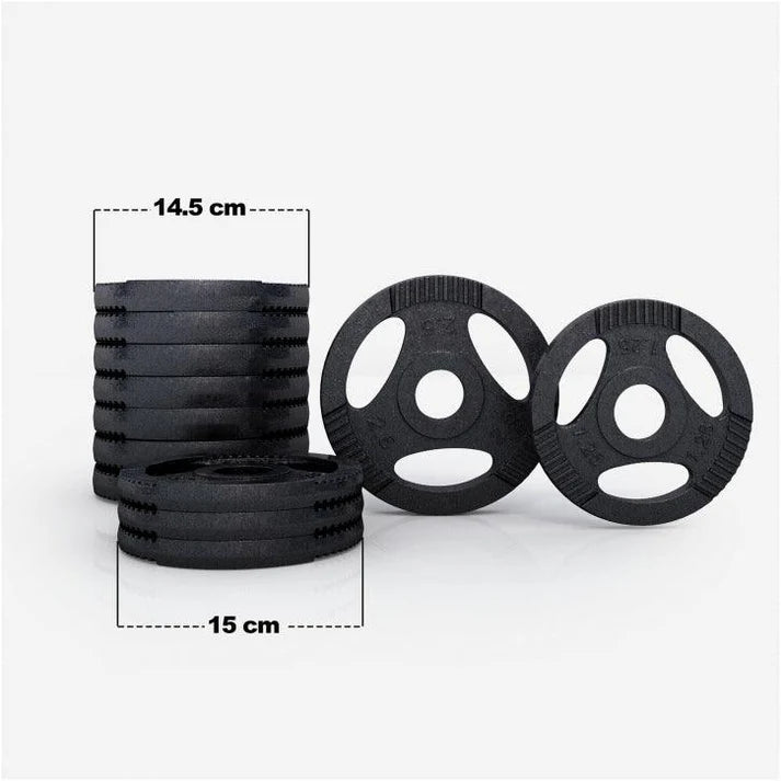 Set de gantere cu grip din fontă 30 kg