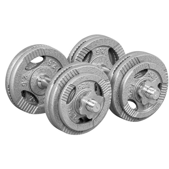 Set de gantere cu grip din fontă 30 kg - Gorilla Sports Ro