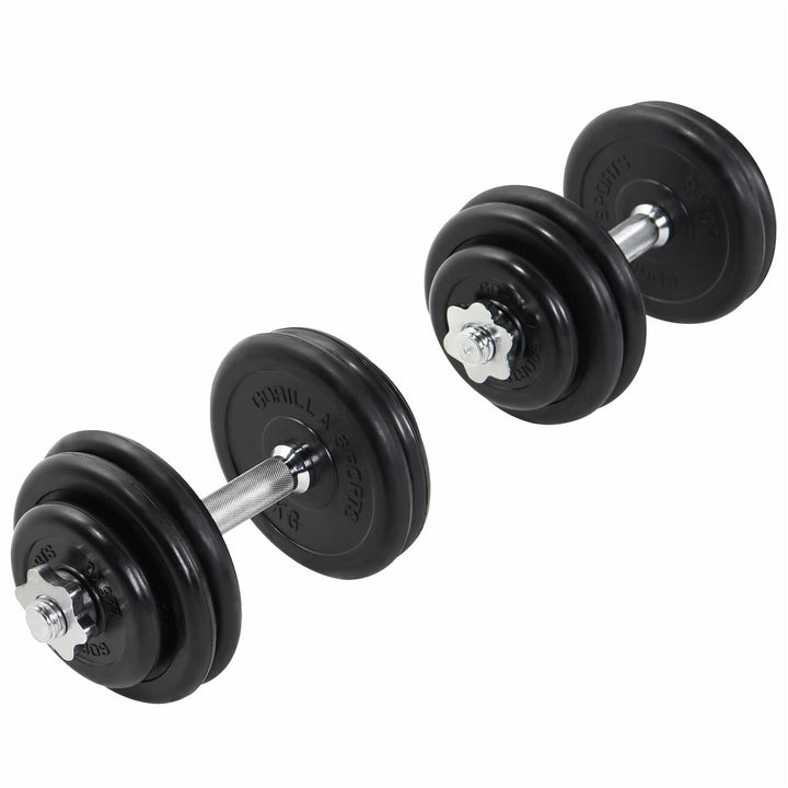 Set gantere cauciucate 30 kg - Gorilla Sports Ro