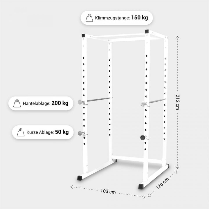 Power Rack Alb - Gorilla Sports Ro