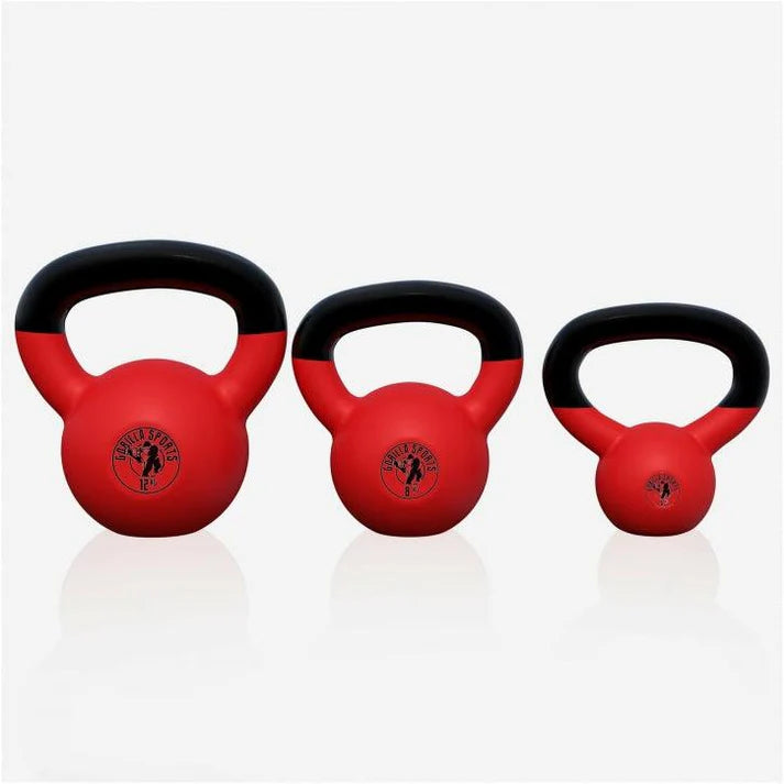 Kettlebell din fontă turnată cu înveliș de cauciuc