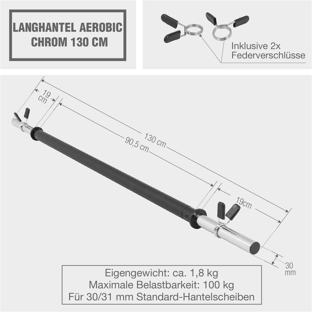 Bara aerobic 130 cm - Gorilla Sports Ro