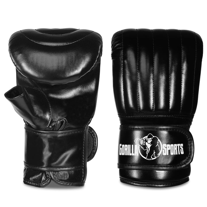 Manusi de box usoare pe negru - Gorilla Sports Ro