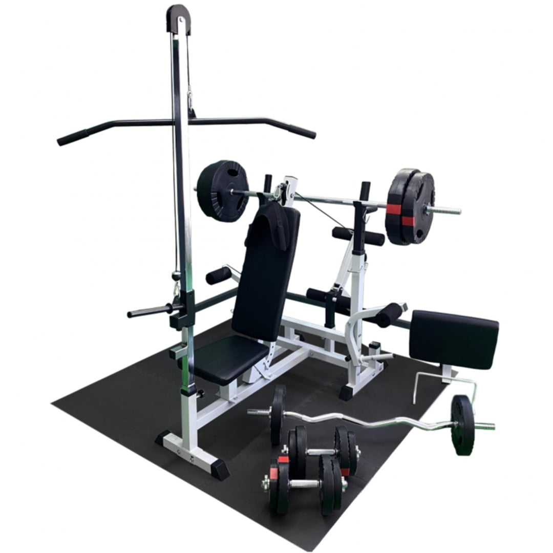 Set de bancă multifuncțională universală 100kg - Gorilla Sports Ro