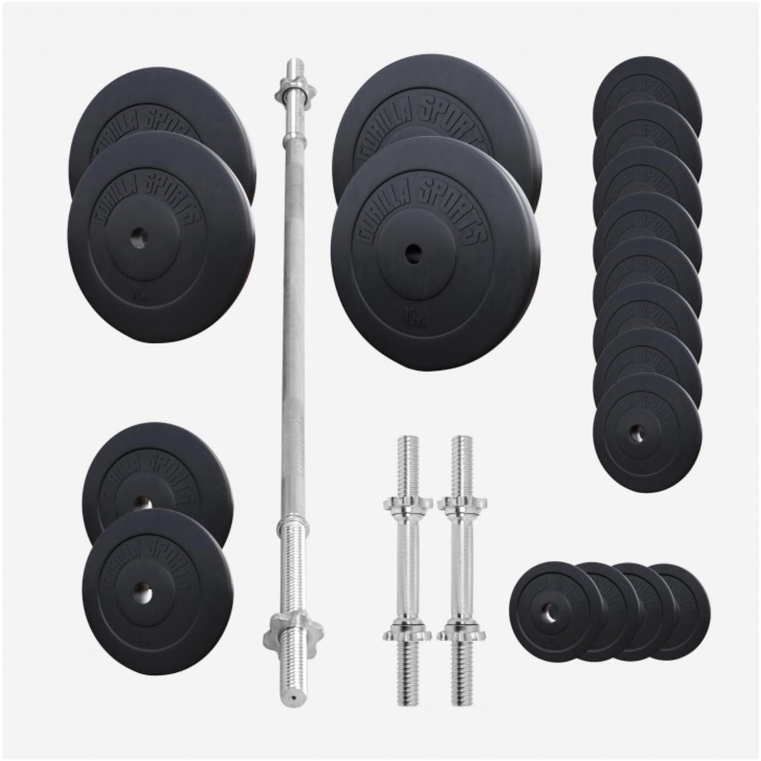 Set gantere plastic 60kg - 130kg - Gorilla Sports Ro