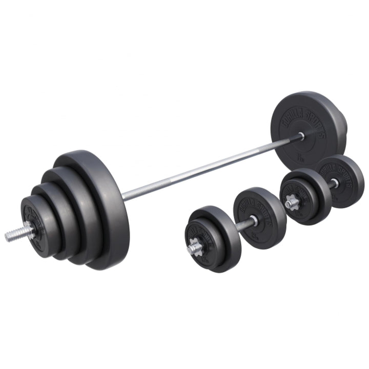 Set gantere plastic 60kg - 130kg - Gorilla Sports Ro