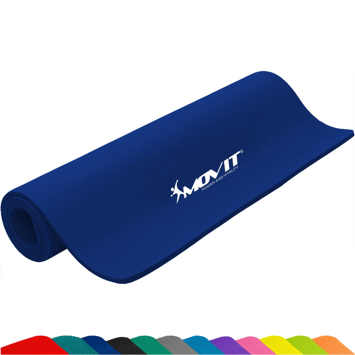 MOVIT® Gymnastikmatte, 190x60x1,5cm, Royalblau - Gorilla Sports Ro