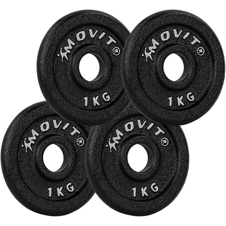 Set 4 x 1 Kg discuri, MOVIT®, 4 kg, fonta - Gorilla Sports Ro