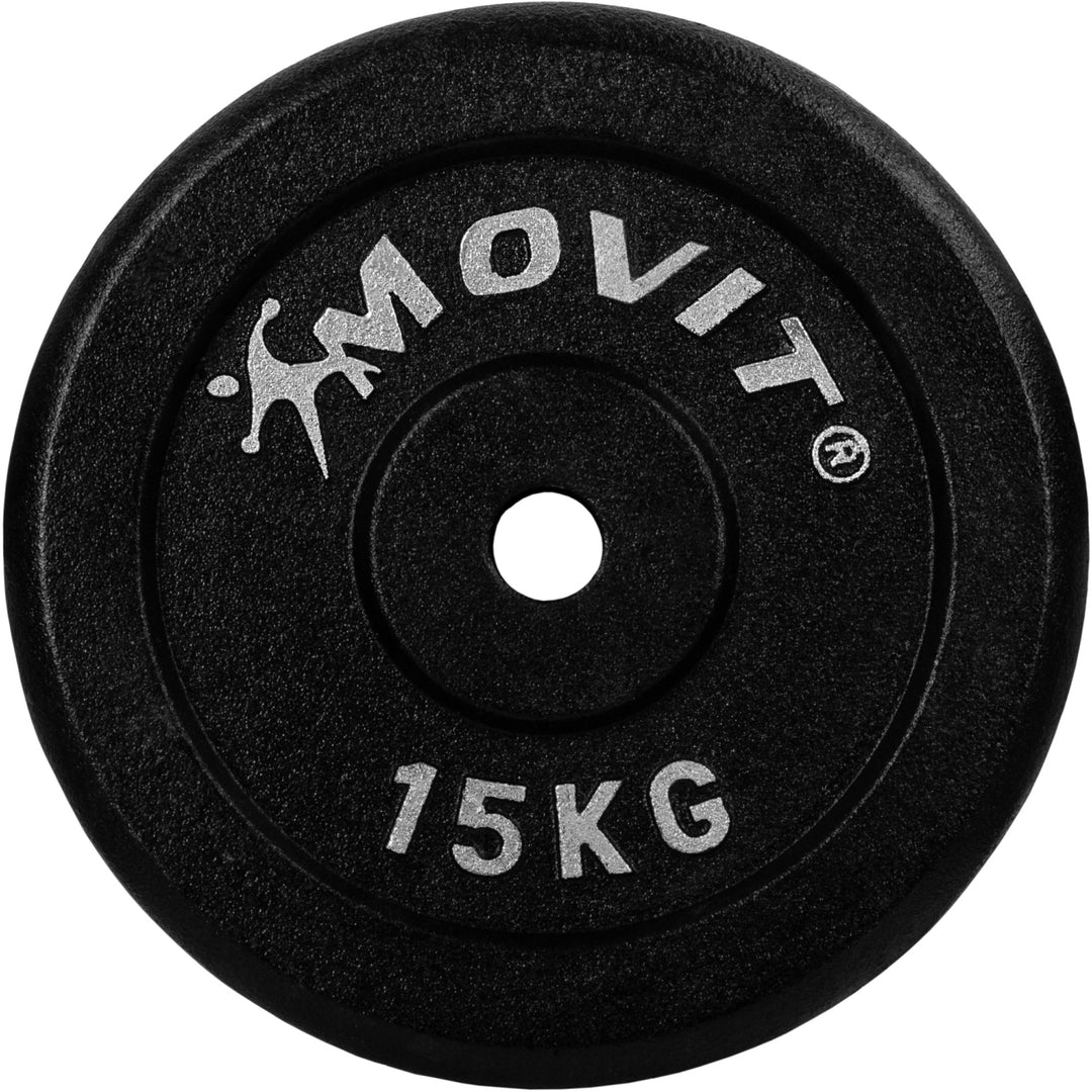 Set 2 x discuri, MOVIT®, greutate 15 kg, fonta - Gorilla Sports Ro