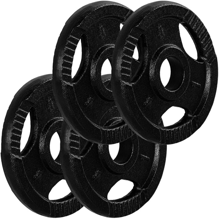 Set de 4 x discuri, greutate 1,0 kg fonta, prindere - Gorilla Sports Ro