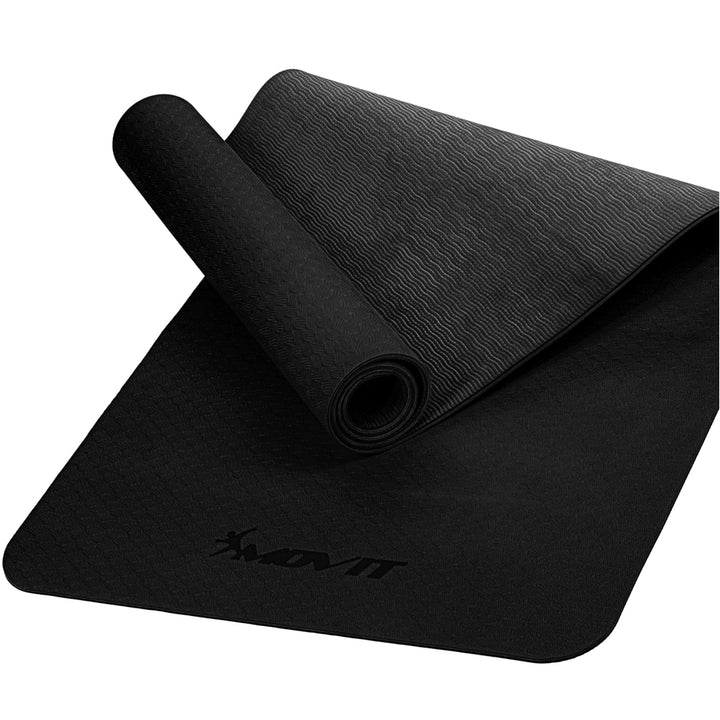 Covoras de gimnastica MOVIT®, 190x60x0,6cm, negru - Gorilla Sports Ro