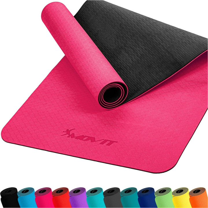 Covoras de gimnastica, MOVIT®, 190 x 60 x 0,6cm, roz - Gorilla Sports Ro