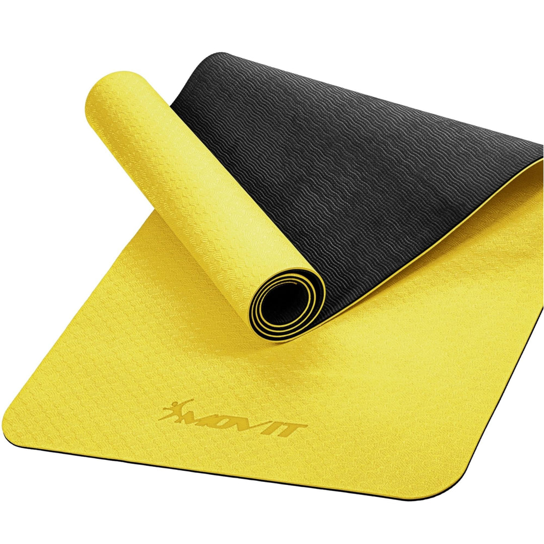 Covoras de gimnastica, MOVIT®, 190 x 60 x 0,6cm, galben - Gorilla Sports Ro