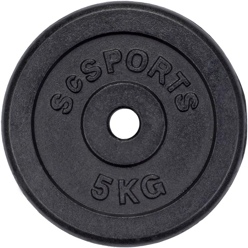 Set discuri ScSPORTS 20 kg fontă 4 x 5 kg