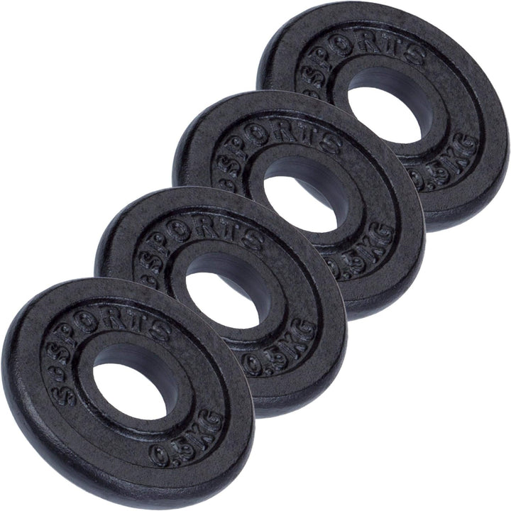 Set de placi de greutate, 2 KG (4x 0.5), 30/31 mm, din fonta, negru