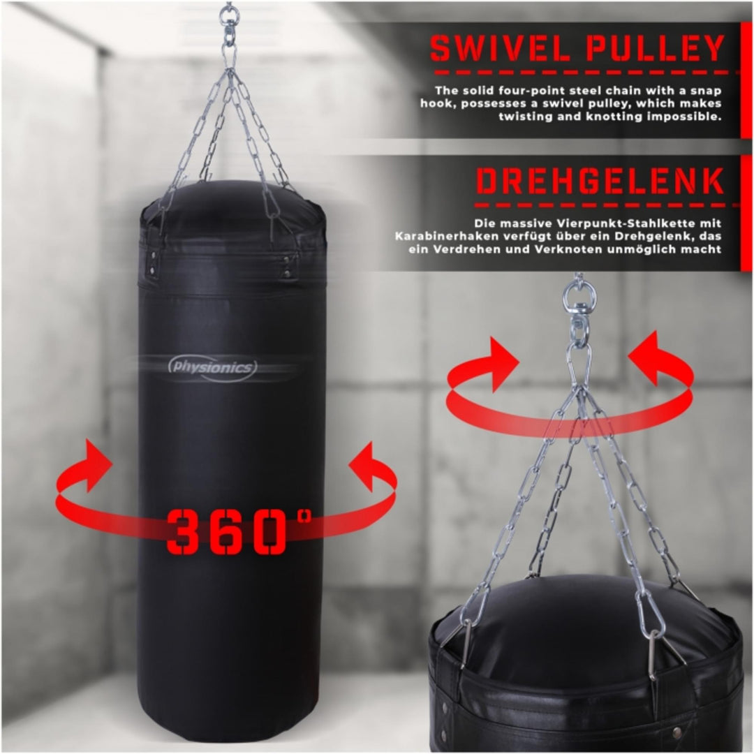 Sac de box Physionics pentru adulti 120 cm 30 kg - Gorilla Sports Ro