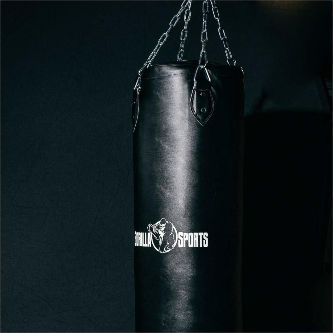 Sac de box negru 27/37 kg - Gorilla Sports Ro