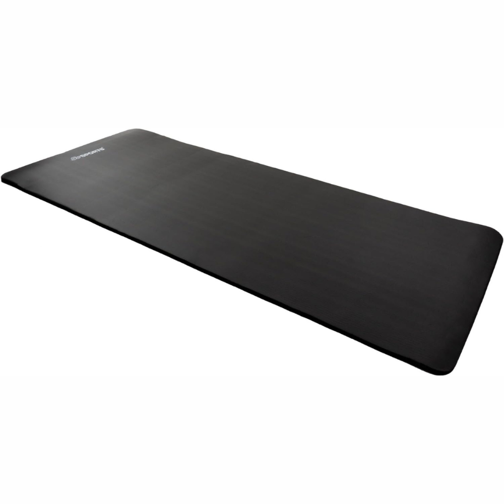 Saltea pentru yoga, fitness, aerobic, pilates, 190 x 80 x 1.5 cm, negru