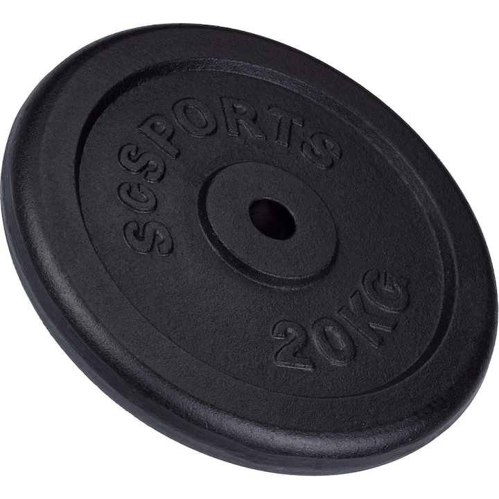 Set disc de greutate, 4 x 20 Kg, 30/31 mm, fonta