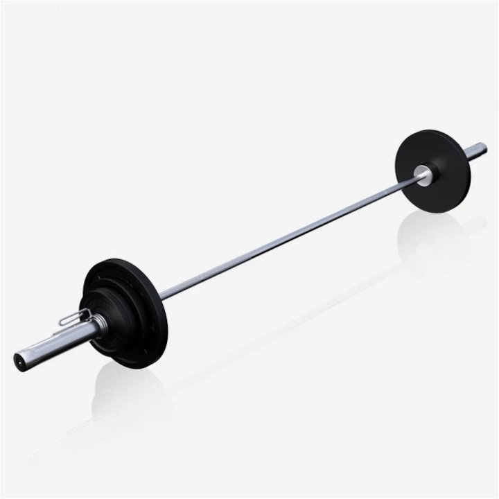 Banca inclinata + set greutati 130 Kg, suport PRO