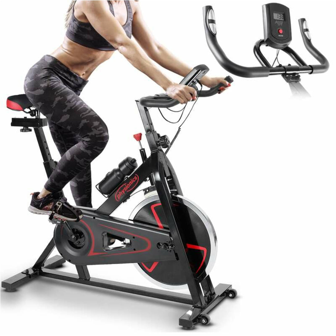 Bicicleta exercitii, cu afisaj LCD, Physionics - Gorilla Sports Ro