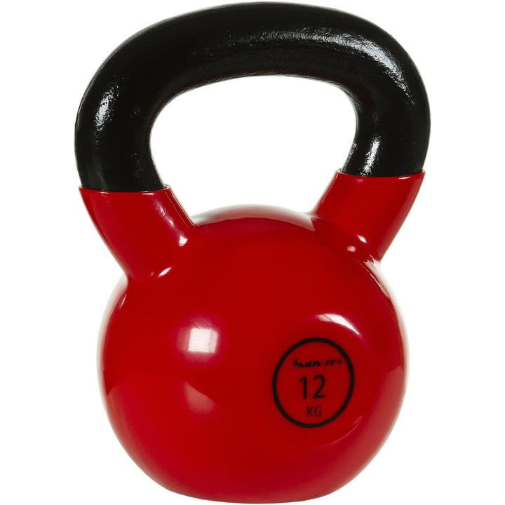 Kettlebell profesional, MOVIT®, 12 kg, fonta, rosu - Gorilla Sports Ro