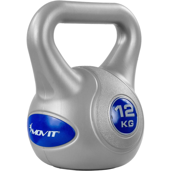 Kettlebell, MOVIT®, 12kg, gri - Gorilla Sports Ro