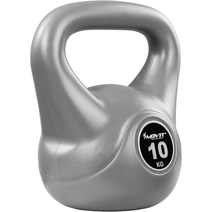 Kettlebell , MOVIT® de 10 kg, gri - Gorilla Sports Ro