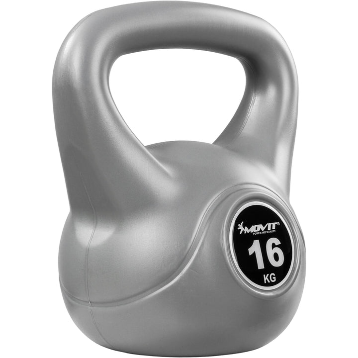 Kettlebell , MOVIT® de 16 kg, gri - Gorilla Sports Ro