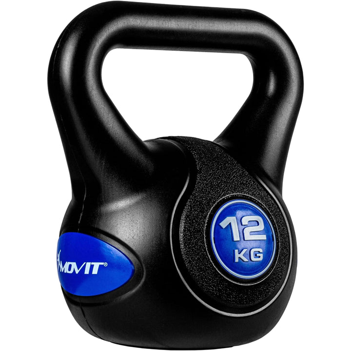 Kettlebell, MOVIT®, 12kg, negru - Gorilla Sports Ro