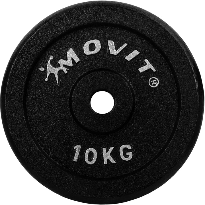 Set 2 x discuri, MOVIT®, greutate 10 kg, fonta - Gorilla Sports Ro