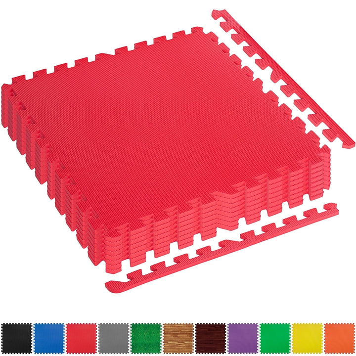 Set de 8 covorase de protectie, MOVIT®, 3m² rosu - Gorilla Sports Ro