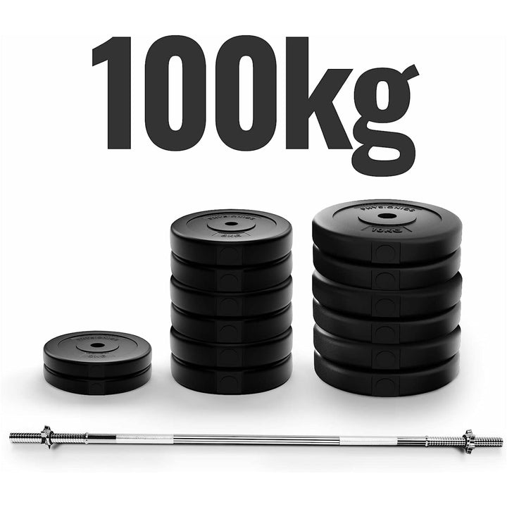 Set bara cu discuri, 100 kg, Physionics - Gorilla Sports Ro