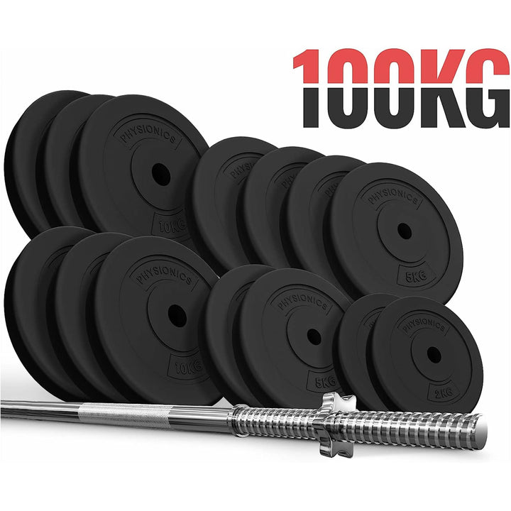 Set bara cu discuri, 100 kg, Physionics - Gorilla Sports Ro