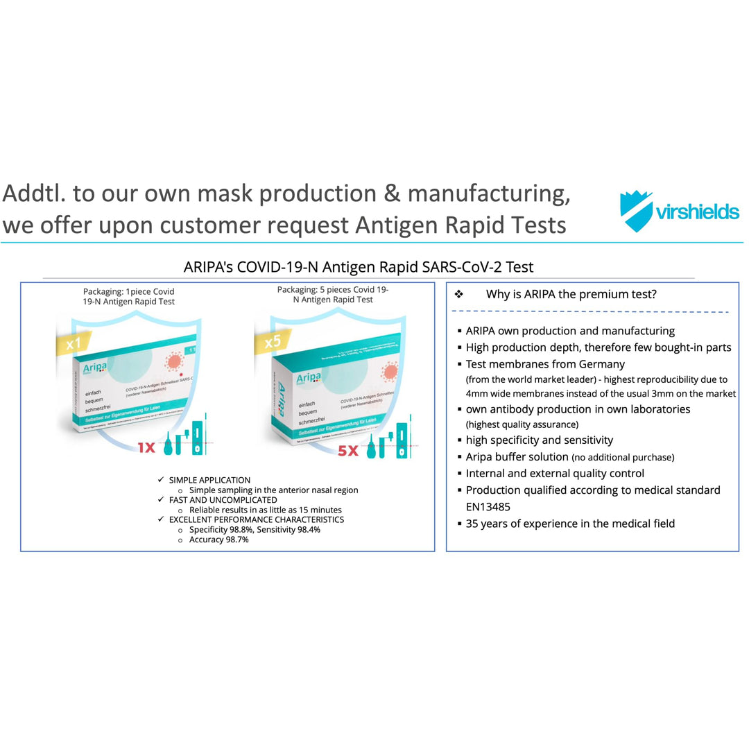 Test rapid Aripa Antigen Covid 19, pentru uz profesional, 1 bucata , MADE IN EU - Gorilla Sports Ro