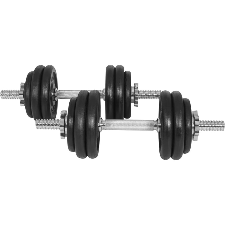 Set gantere Seria E 25 mm fontă 30 kg - Gorilla Sports Ro